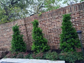 Кирпичный забор сплошной 12 метров фото в Гулькевичах