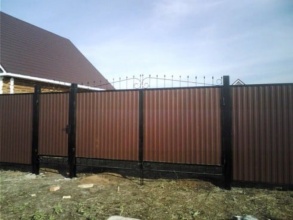 Калитка - пример 9 фото цена за метр под ключ